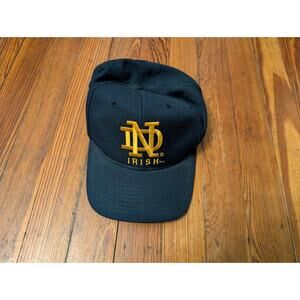 VTG Notre Dame KMG Pro Model Big Spell-out 90s Blue Hat